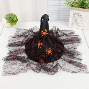Sombreros <span class=keywords><strong>de</strong></span> <span class=keywords><strong>Bruja</strong></span> <span class=keywords><strong>de</strong></span> Halloween con Velo <span class=keywords><strong>de</strong></span> Telaraña, <span class=keywords><strong>Gorro</strong></span> <span class=keywords><strong>de</strong></span> <span class=keywords><strong>Bruja</strong></span>, Accesorio <span class=keywords><strong>de</strong></span> Disfraz para Mujer, Decoración para Fiesta <span class=keywords><strong>de</strong></span> Cosplay <span class=keywords><strong>de</strong></span> Halloween, Baile <span class=keywords><strong>de</strong></span> Máscaras, Regalo - Product Image 2