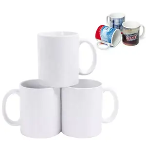 Custom Logo 11oz/15oz High Quality White Sublimation Blanks Product Ceramic Tea Coffee Christmas Ceramic Mug