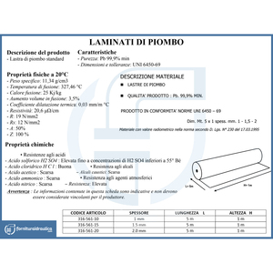 Rouleau de plomb de 2,0 mm pour feutres de toiture - Product Image 2
