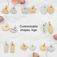 Pendentif en Acier Inoxydable Personnalisable pour Collier, Étiquette Nom Chien DIY, Bijoux Cadeaux Faits Main, Vente en Gros