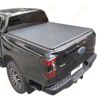 SEMRISE - Couvre-benne rétractable en alliage d'aluminium de haute qualité pour pick-up 4x4 F-150, étanche, avec serrure à code et clé
