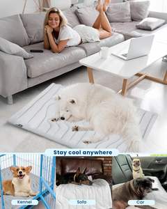 Kamp yürüyüş plaj yaz kullanımı için hafif katlanabilir köpek soğutma <span class=keywords><strong>mat</strong></span>ı taşınabilir makine yıkanabilir halindeyken köpekler serin tutar - Product Image 4