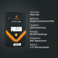 AccuData S360 Moniteur de température et d'humidité en temps réel 4G pour l'exportation de fruits frais, la logistique des produits et l'expédition internationale