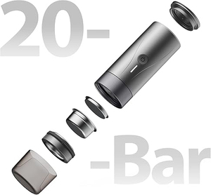 Máy pha cà phê Espresso di động chuyên nghiệp PCM04A mini, tiện mang theo cho doanh nghiệp lớn hoặc nhỏ, chất liệu nhôm, OEM 90 Zotye Nomad 5V - Product Image 6