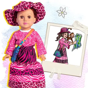 Personalizado Atacado Novo Design Barato Vivo Lifelike Full Body 18 Polegada American girl doll toy