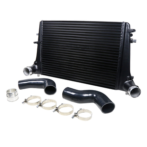 Prestazioni nero barra e piastra Intercooler 65mm Kit Intercooler da competizione per VW MK5 MK6 <span class=keywords><strong>1.6</strong></span> 2.0 <span class=keywords><strong>TDI</strong></span> Golf Jetta Passat <span class=keywords><strong>Caddy</strong></span> - Product Image 1