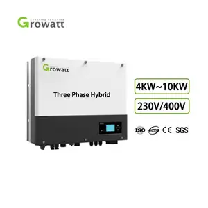 Grobo SPH6000 6KW 3KWP 5KWH 3,6 kW baterai siap fase tunggal 5000w 5kw konverter portabel 220V Panel surya hibrida
