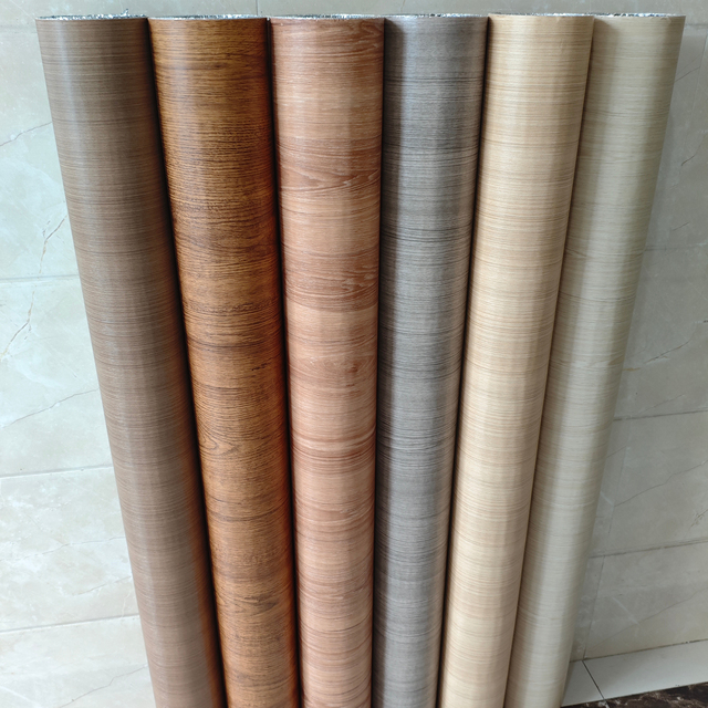 Matte Wood Grain Peel and Stick Wall Covering Wallpaper Home Decor Foam Self Adhesive Wooden Design Wall Sheet