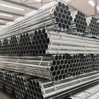Tuyaux en acier au carbone galvanisé à chaud ERW, norme ASTM, DN 80 100 mm 150 mm pour Q235/Q355, certifiés CE EN/GS