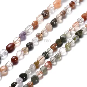 2020 Natural Quartz Crystal Beaded Faceted Crystal Mix Rutilated Quartz Loose Beads For DIY Bracelet Necklace Jewelry Making