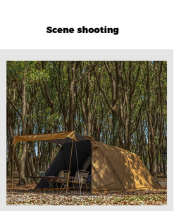 Tente de camping extérieure HOUMU résistante aux intempéries, à montage automatique, double couche, équipement anti-tempête, pour la famille, par temps extrême - Product Image 3