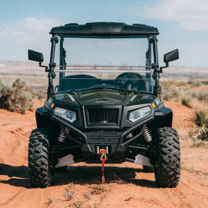 Veicolo Elettrico Utilitario HISUN 4x4 per Lavori Agricoli e di Giardinaggio con Tetto e Parabrezza - Product Image 5