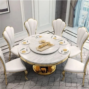 180cm /150 cm /120 cm table ronde marbre salon <span class=keywords><strong>noir</strong></span> <span class=keywords><strong>et</strong></span> <span class=keywords><strong>blanc</strong></span> table à dinging ensemble <span class=keywords><strong>6</strong></span> chaises - Product Image 1