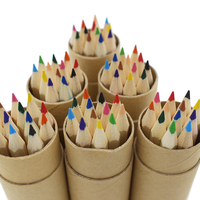 Ensemble de crayons en bois écologique, 12 couleurs, pour enfants, dessin, boîte en papier kraft, 1000 pièces