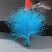 Plumes de marabout de Turquie sélectionnées pour la pêche à la mouche Bugger Leech Streamer Matériaux de montage de mouche Accessoires de pêche sauvage