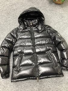 Mantel berkerudung tahan air hitam bergaya klasik Mongolia kelas atas dengan NFC, nyaman dan hangat dengan bulu angsa putih. - Product Image 3