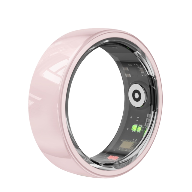 2025 Smart Ring Waterproof Fitness Tracker for Men Women Sleep Heart Rate Monitor Light Touch Health App Control Android