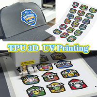 Nouveaux patchs 3D personnalisés, encre UV, transfert thermique, impression sur t-shirt, adhésif PU, film vinyle blanc en rouleau, garantie 1 an, impression textile