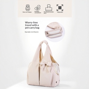 Sac de transport portable pour chat et chien, sac à dos pour chat Ragdoll, sac à main, grande capacité, pour animaux de compagnie, chiot, en polyester solide - Product Image 2