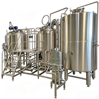 Système de brassage compact et efficace chauffé à la vapeur 5BBL 2V pour brasserie artisanale