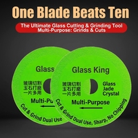 Lame de scie en émeri Glass King White OEM pour découpe de verre, bouteilles de vin, plaques de roche, carreaux de céramique, jade, et pour meuleuse d'angle spéciale pour la découpe de métaux