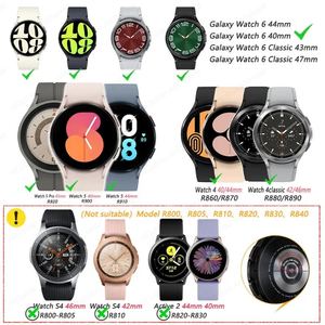 Tschick 20mm pour <span class=keywords><strong>SAMSUNG</strong></span> Galaxy <span class=keywords><strong>Watch</strong></span> 6 <span class=keywords><strong>5</strong></span> 4 Series Sport Band avec fermeture à boucle en T Remplacement de la montre Bracelet de fixation en un clic - Product Image 3
