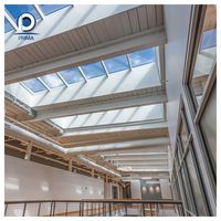 Fenêtre de toit rétractable en aluminium métallique OEM d'usine, pare-vent, en verre trempé, pour terrasses, véranda, villas