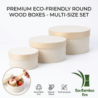 Boîte à gâteau en bois naturel de 3,3 pouces avec couvercle, rangement pour bijoux et cadeaux artisanaux rustiques, boîte ronde écologique