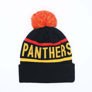 Gorros de Punto Jacquard Personalizados al por Mayor con Logotipo Bordado, Gorros de Punto con Pompón 100% Acrílico, Gorros Cálidos para el Invierno - Product Image 4