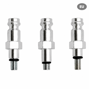Adaptateur de vanne pour chargeurs HPA en acier inoxydable argenté Zimakyfa pour outils pneumatiques, modèle AF 20g # HPA-NO3-EU - Product Image 1