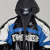 Veste de motard rétro classique personnalisée, design de veste universitaire, logo OEM, patch, veste de course pour hommes