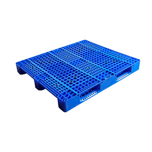 พาเลทพลาสติกตาข่าย 9 ขา ขนาด 1200x1000x145 มม. แบบเข้าได้ 4 ทาง สำหรับคลังสินค้า สีฟ้าเทา - Product Image 5