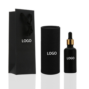 Cổ 30ml Đen Matte tinh dầu Chai chất Giải pháp Chai nhỏ giọt mỹ phẩm Lotion chai thủy tinh - Product Image 1