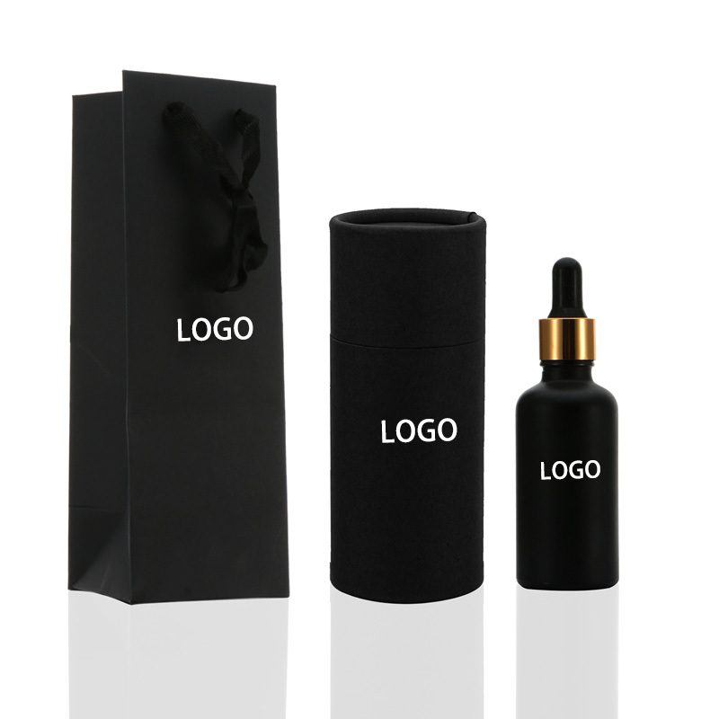 10ml15ml20ml30ml50ml100ml Black Frosted Glass Dropper Bottle
