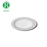 Médaillon de plafond en polyuréthane CF-891 OURUN, résistant au feu, écologique, durable, design moderne, moulage facile à installer, hôtel
