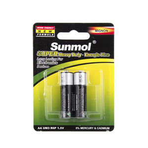 Sunmo เซลล์ R6 1.5V UM3คาร์บอนสังกะสีแบบแห้ง <span class=keywords><strong>AA</strong></span> สองเท่าจากผู้ผลิตในประเทศจีน - Product Image 2