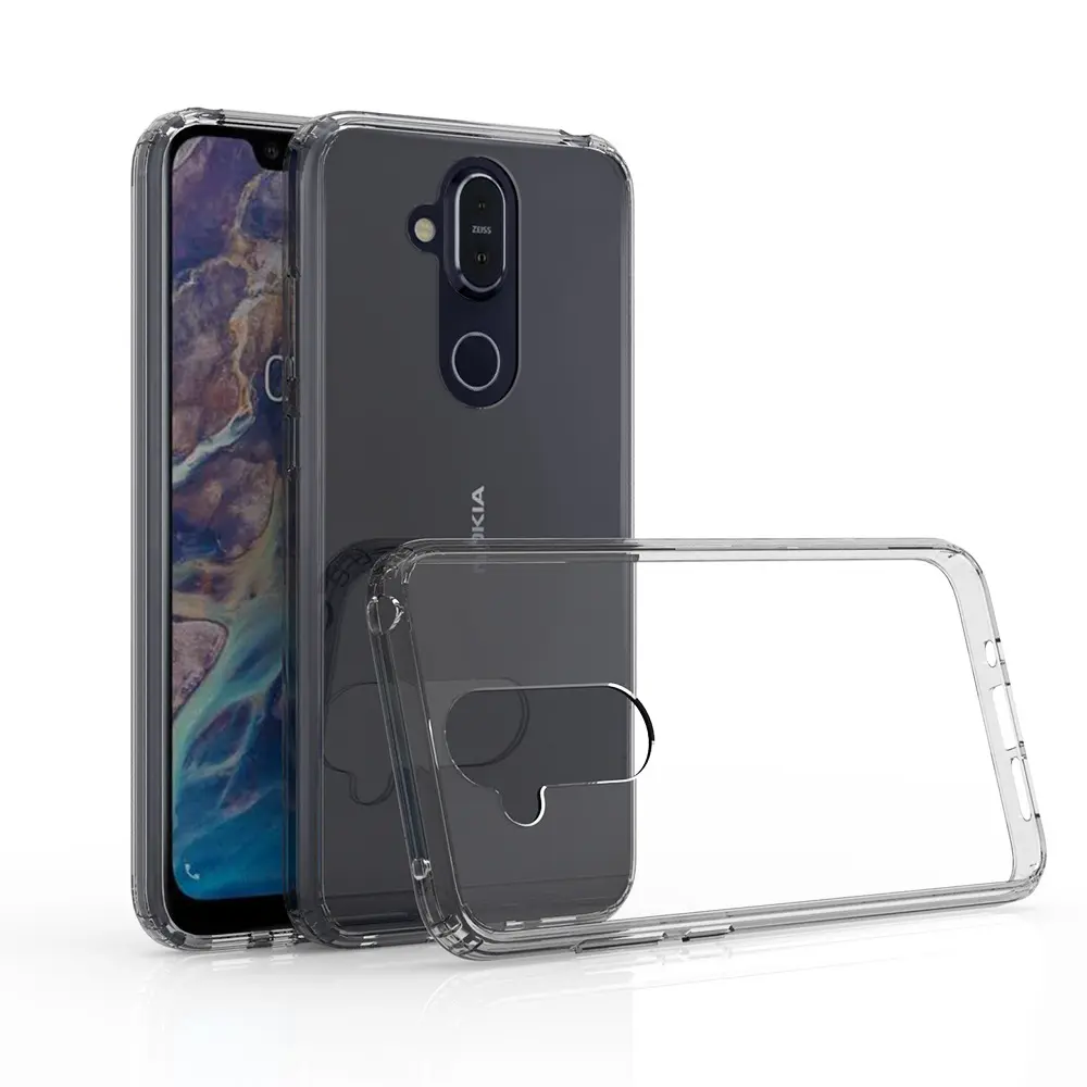 Ultra-Thin Tpu Back Case Anti Slip Shock Absorbing Silicone Light Brushed Grip Case Protective Case Cover For Nokia 7.1 Plus X7