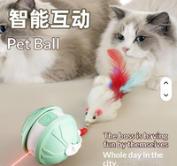 Jouet intelligent pour animaux de compagnie, balle laser, best-seller transfrontalier, jouet électrique intelligent pour chat et chien avec accessoires interchangeables