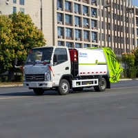 Camion compacteur d'ordures arrière Chengli KAMA, capacité 4m³, ABS, collecte efficace des déchets pour les rues urbaines et les zones industrielles
