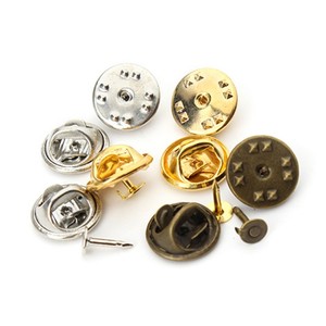 11mm mariposa embragues con las uñas <span class=keywords><strong>de</strong></span> latón collar clip pin espalda para placa - Product Image 1