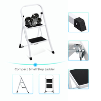 Tabouret escabeau portable anti-dérapant avec échelle en caoutchouc 4 étapes multi-usages échelle pliante en fer de cuisine robuste