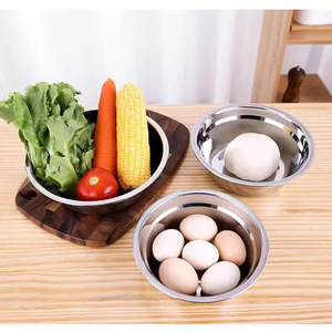Stainless Steel Multi Purpose Bowl Set Deep Round Kitchen Home Use Durable - Product Image 2