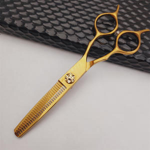 Tijeras de Peluquería Erful de 6.0 Pulgadas, Chapadas en Oro, Tijeras de Entresacar para Diestros, Herramientas de Salón de Belleza - Product Image 2