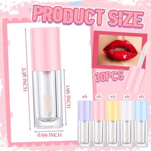 Customizable 2.5ml <b>Mini</b> Lip Gloss Wand Tube Screw Cap Key Chain Unique Big Applicator Plastic Material Mascara Eye Cream Blush - Product Image 2