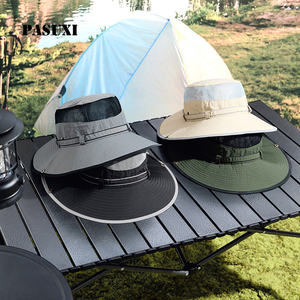 Chapeau de pêcheur PASUXI à séchage rapide en maille, chapeau de soleil à large bord pour femmes, chapeau de pêche respirant, casquette d'été - Product Image 1