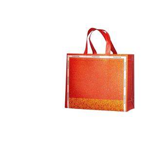 Sac de shopping personnalisé pour vêtements pour femmes, film pailleté aluminisé, non tissé, sans solvant, composite, recyclable à chaud, supermarché - Product Image 6