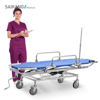 Chariot médical d'urgence professionnel SAIKANG SKB040(A) pour usage hospitalier, certifié CE, garantie de 2 ans