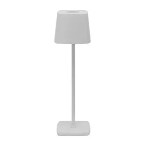 Lampe de bureau LED intelligente contemporaine, créative et moderne, rechargeable Lampe de table à baldaquin blanche nordique