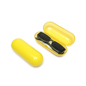 Shinetai אופנתי Custom משקפיים מקרה צהוב קפסולת צורת פלסטיק משקפיים תיבת אריזה - Product Image 1