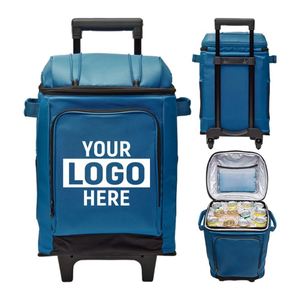 Glacière souple à roulettes tendance en tissu Oxford, fabriquée à partir de matériaux recyclés, idéale pour la plage, la piscine, les sports, le camping, les pique-niques, les sorties en bateau et plus encore. - Product Image 1